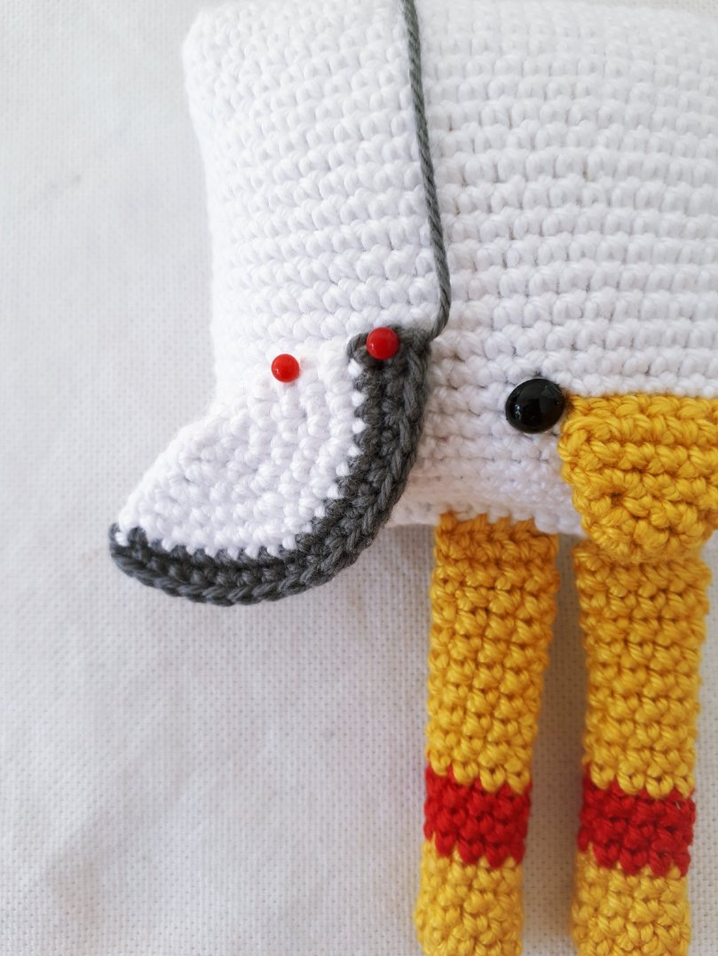 Annähen des Flügels