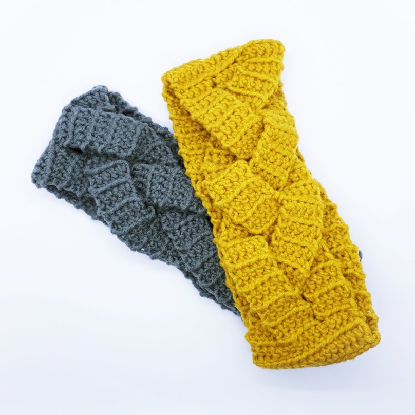 Häkelstirnband "Flechtwerk"